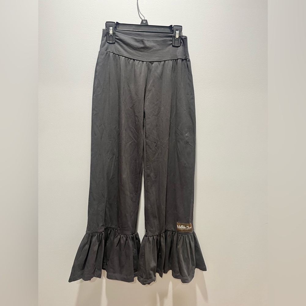Matilda Jane Big Ruffle Pull On Pants Gray Womens Size XS - Picture 1 of 10